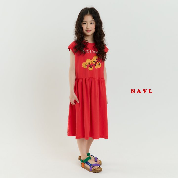 Navi - Korean Children Fashion - #todddlerfashion - Tomato One-piece - 6