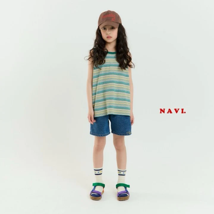 Navi - Korean Children Fashion - #todddlerfashion - Arc Denim Pants - 7