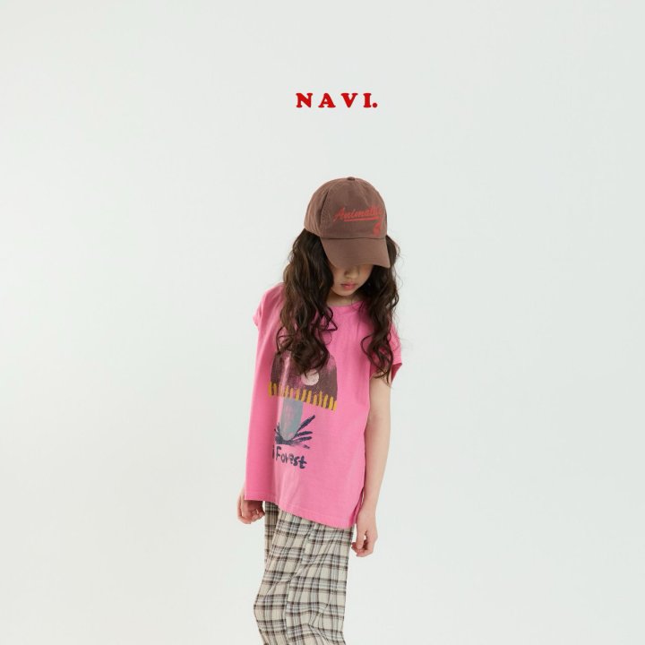 Navi - Korean Children Fashion - #toddlerclothing - Mushroom Sleeveless Tee - 6