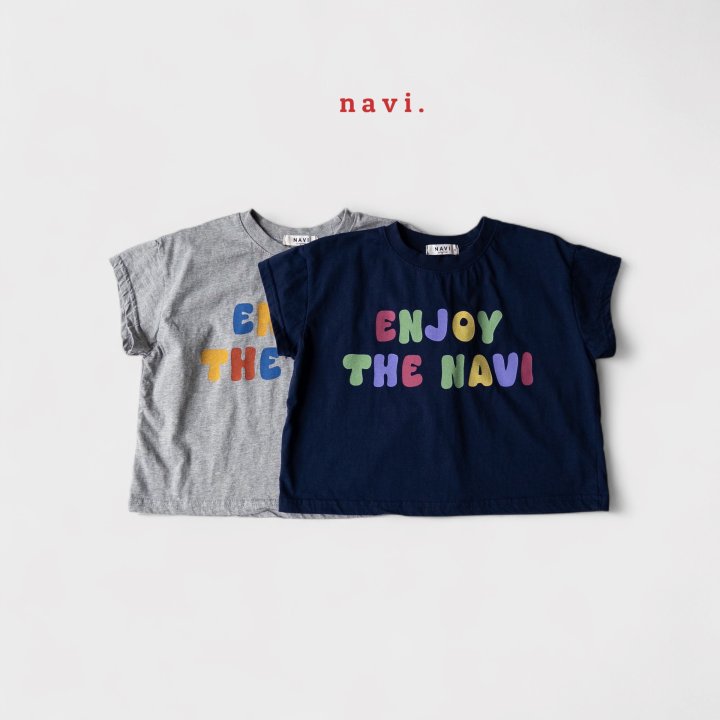 Navi - Korean Children Fashion - #toddlerclothing - Enjoy Tee - 12