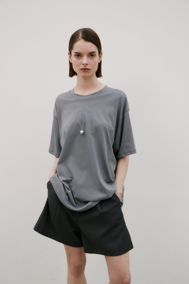 Neroli36 - Korean Women Fashion - #romanticstyle - Silket Boxy Tee - 9