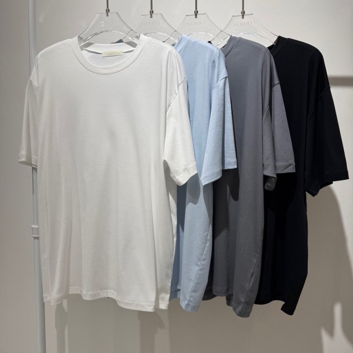 Neroli36 - Korean Women Fashion - #shopsmall - Silket Boxy Tee - 10