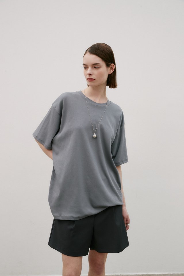 Neroli36 - Korean Women Fashion - #vintageinspired - Silket Boxy Tee - 5