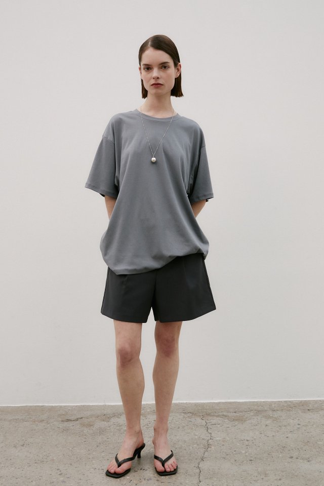 Neroli36 - Korean Women Fashion - #vintagekidsstyle - Silket Boxy Tee - 6
