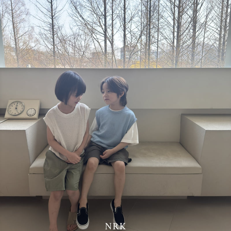 Nrk - Korean Children Fashion - #Kfashion4kids - Linen Knit Vest - 12
