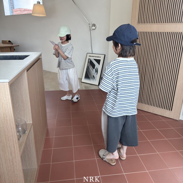 Nrk - Korean Children Fashion - #Kfashion4kids - Stripe Short Sleeve Tee - 8