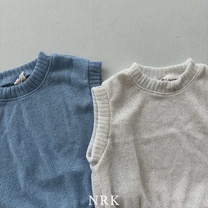 Nrk - Korean Children Fashion - #stylishchildhood - Linen Knit Vest - 4