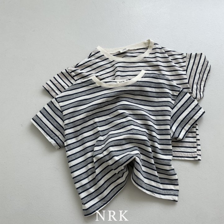 Nrk - Korean Children Fashion - #childrensboutique - Stripe Short Sleeve Tee