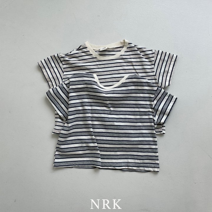 Nrk - Korean Children Fashion - #designkidswear - Stripe Short Sleeve Tee - 2