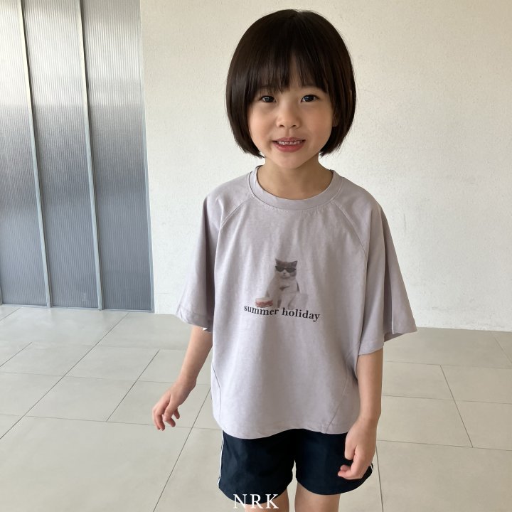 Nrk - Korean Children Fashion - #fashionkids - Cat Short Sleeve Tee - 9