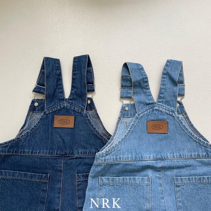 Nrk - Korean Children Fashion - #kidsshorts - Denim Ovearalls - 3