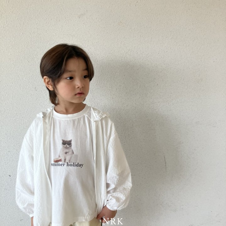 Nrk - Korean Children Fashion - #kidzfashiontrend - Cat Short Sleeve Tee - 12