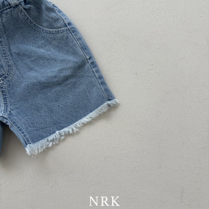 Nrk - Korean Children Fashion - #littlefashionista - Raw Edge Denim Pants - 6