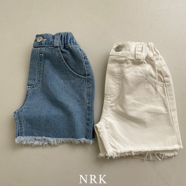 Nrk - Korean Children Fashion - #magicofchildhood - Raw Edge Denim Pants - 7