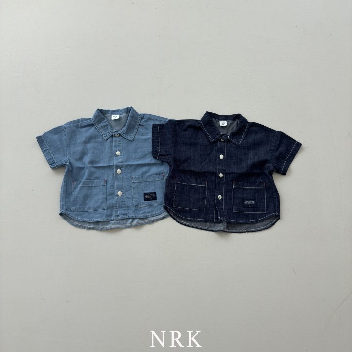 Nrk - Korean Children Fashion - #minifashionista - Summer Denim Shirt