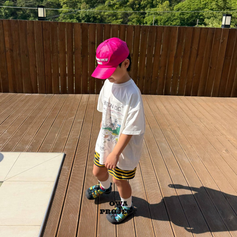 O Wa - Korean Children Fashion - #childofig - Short Terry Pants (Stripe) - 7