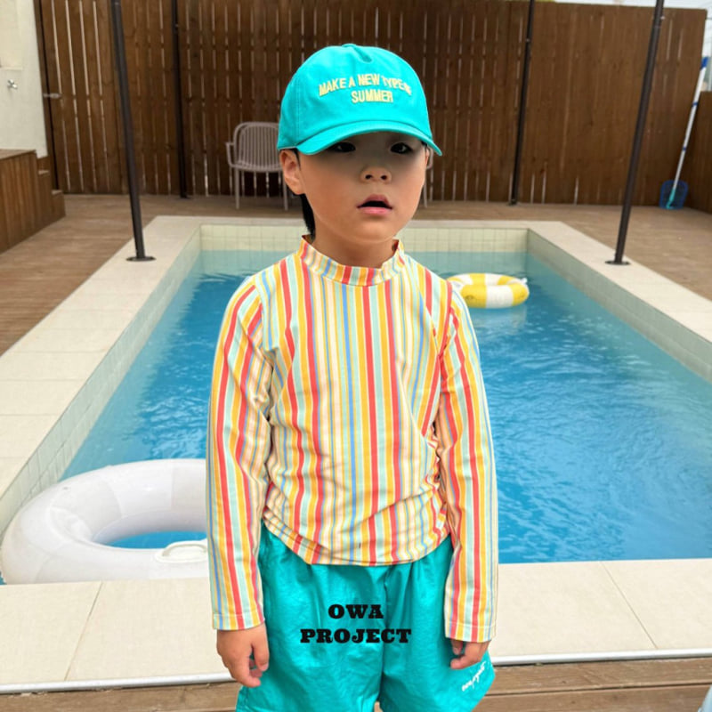O Wa - Korean Children Fashion - #toddlerclothing - Owa Swim Tee - 12