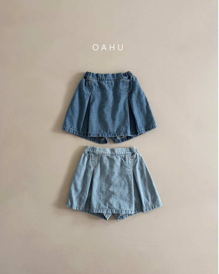 O'Ahu - Korean Children Fashion - #Kfashion4kids - Denim Bagel Shorts