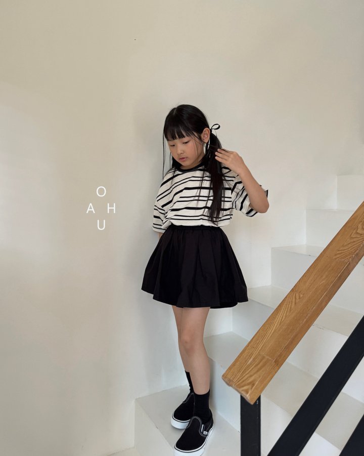 O'Ahu - Korean Children Fashion - #designkidswear - Raw Slub Stripe Tee - 6