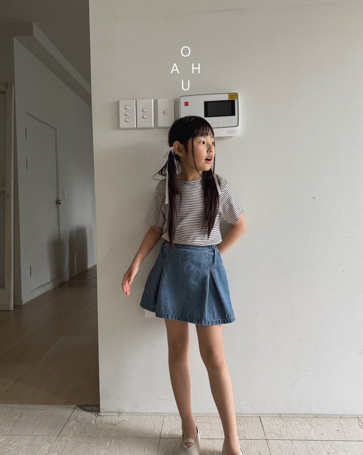 O'Ahu - Korean Children Fashion - #designkidswear - Denim Bagel Shorts - 9