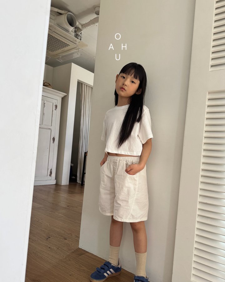 O'Ahu - Korean Children Fashion - #discoveringself - Basic Crop Tee - 2