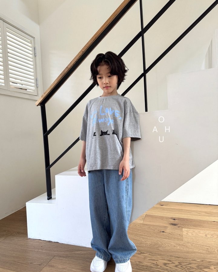 O'Ahu - Korean Children Fashion - #fashionkids - Cool Wide Denim Pants - 12
