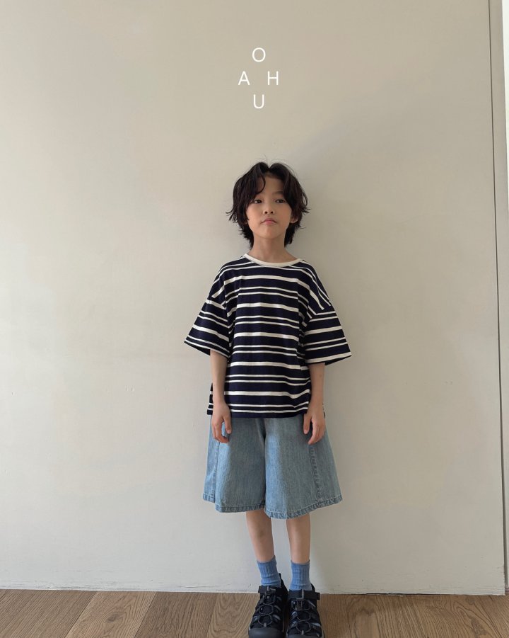 O'Ahu - Korean Children Fashion - #fashionkids - Raw Slub Stripe Tee - 8
