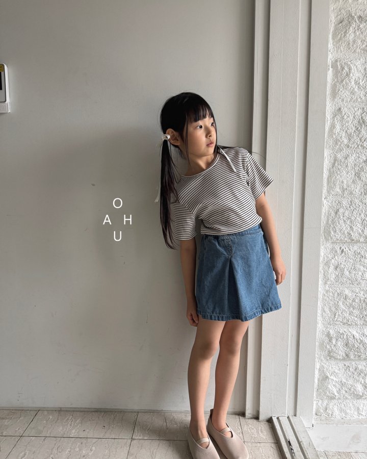 O'Ahu - Korean Children Fashion - #kidsshorts - Denim Bagel Shorts - 12