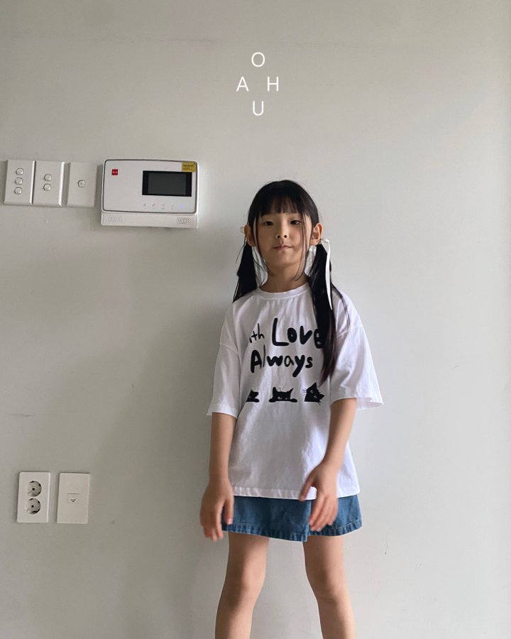O'Ahu - Korean Children Fashion - #kidsshorts - Meow Kitty Tee - 6