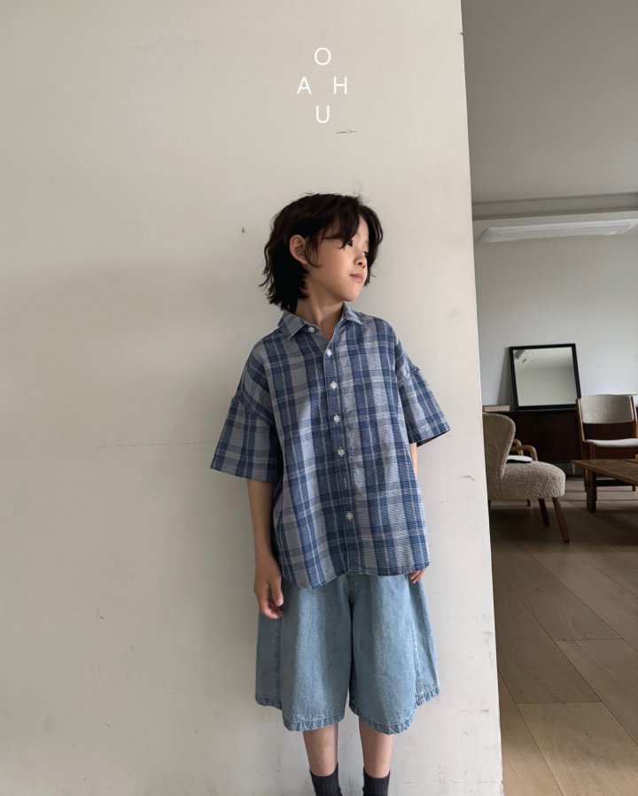 O'Ahu - Korean Children Fashion - #kidsstore - Bermuda Denim Pants - 2
