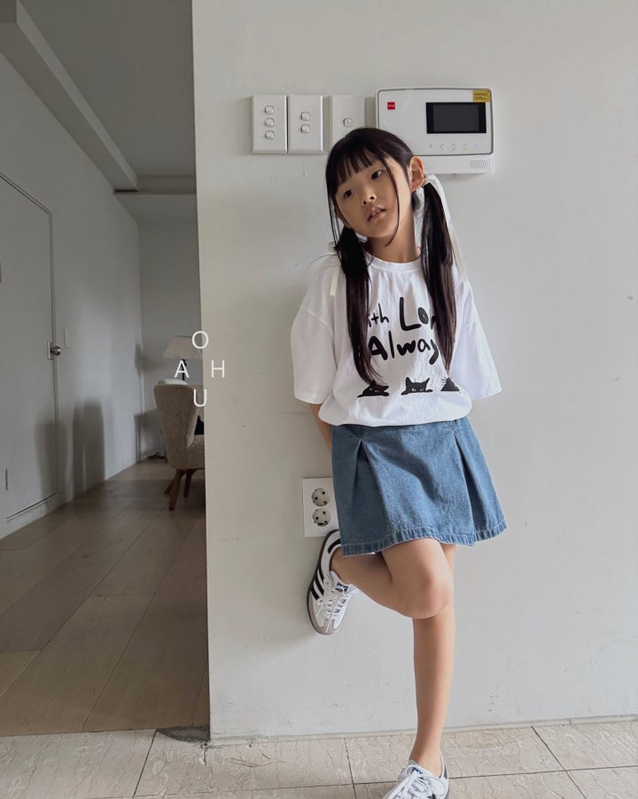 O'Ahu - Korean Children Fashion - #kidzfashiontrend - Meow Kitty Tee - 8