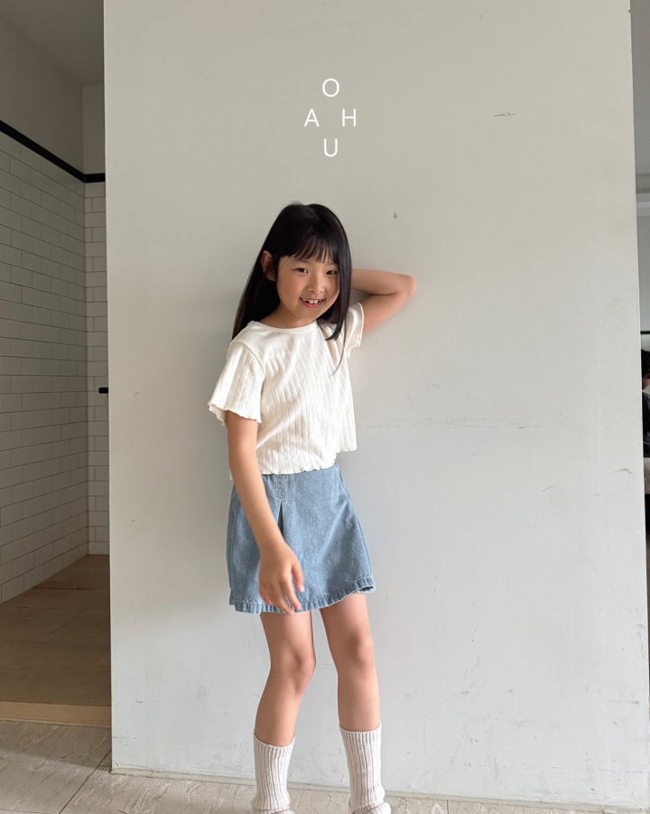 O'Ahu - Korean Children Fashion - #littlefashionista - Denim Bagel Shorts - 2