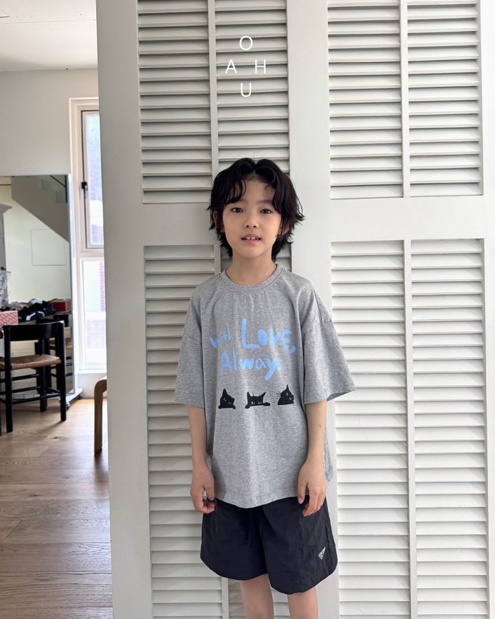O'Ahu - Korean Children Fashion - #littlefashionista - Meow Kitty Tee - 10