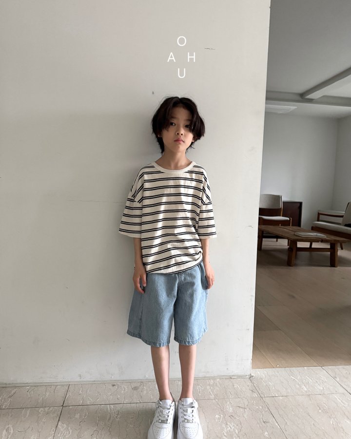 O'Ahu - Korean Children Fashion - #magicofchildhood - Bermuda Denim Pants - 6