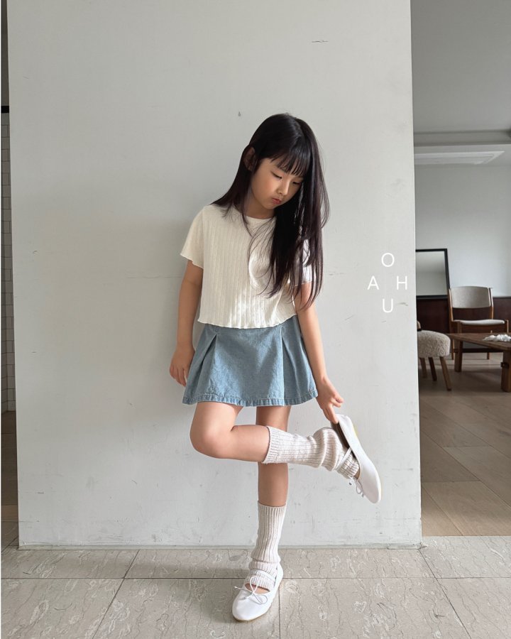 O'Ahu - Korean Children Fashion - #magicofchildhood - Denim Bagel Shorts - 4