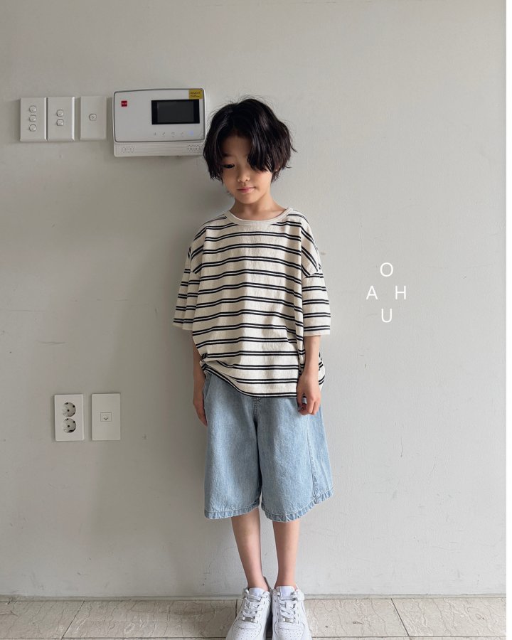 O'Ahu - Korean Children Fashion - #prettylittlegirls - Bermuda Denim Pants - 8
