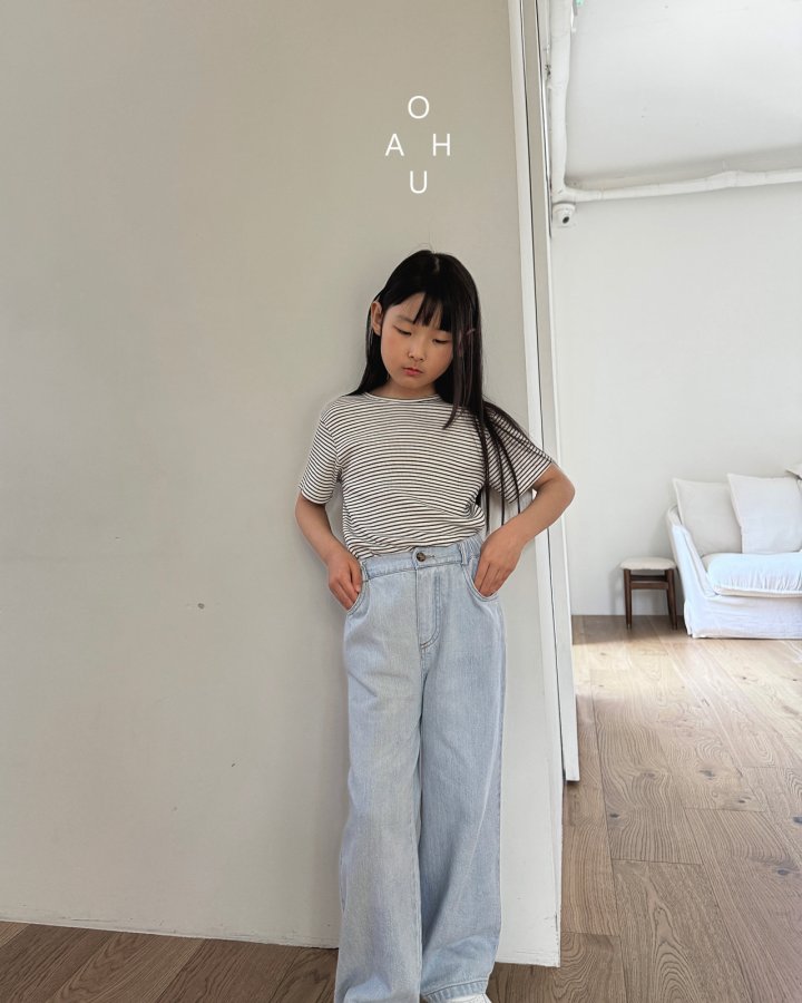 O'Ahu - Korean Children Fashion - #stylishchildhood - Cool Wide Denim Pants - 7