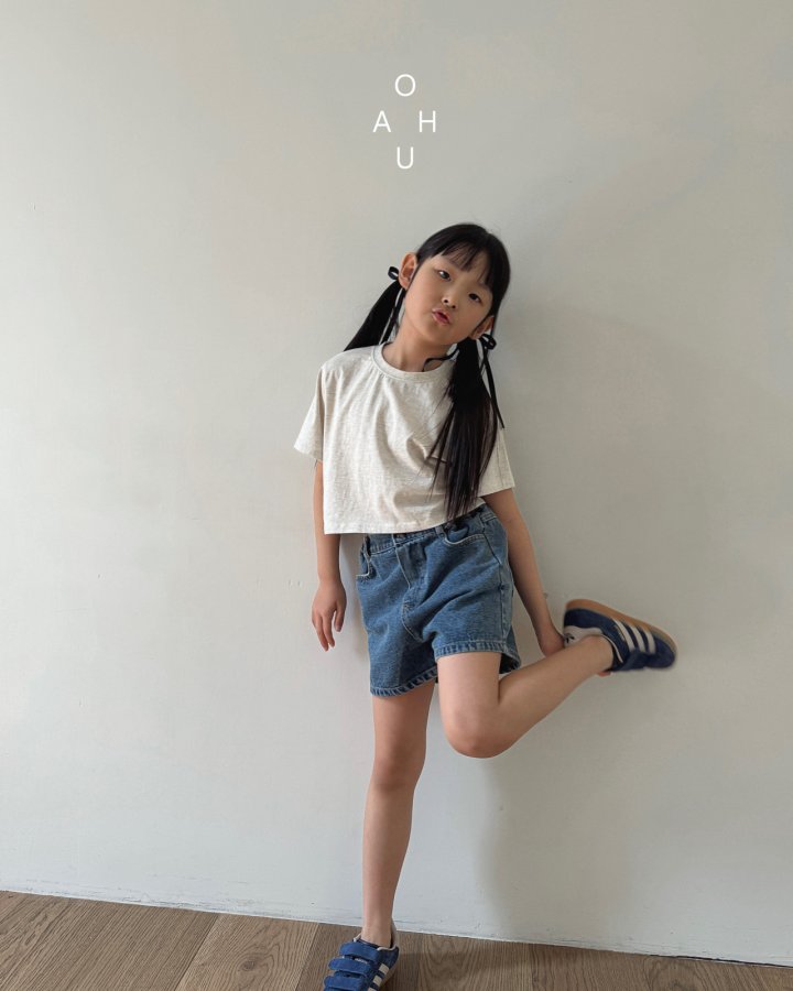 O'Ahu - Korean Children Fashion - #prettylittlegirls - AA Denim Shorts - 4