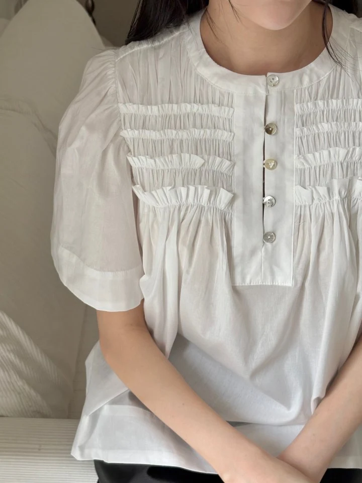 Ohao - Korean Women Fashion - #momslook - Sharon Blouse - 5