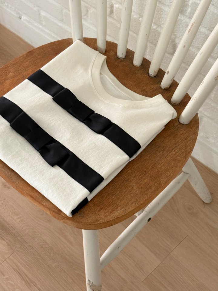Ohao - Korean Women Fashion - #restrostyle - Bow Tee