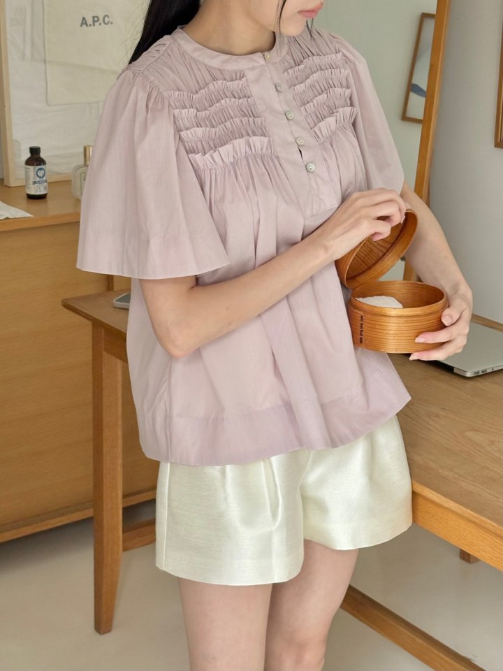 Ohao - Korean Women Fashion - #romanticstyle - Sharon Blouse - 11