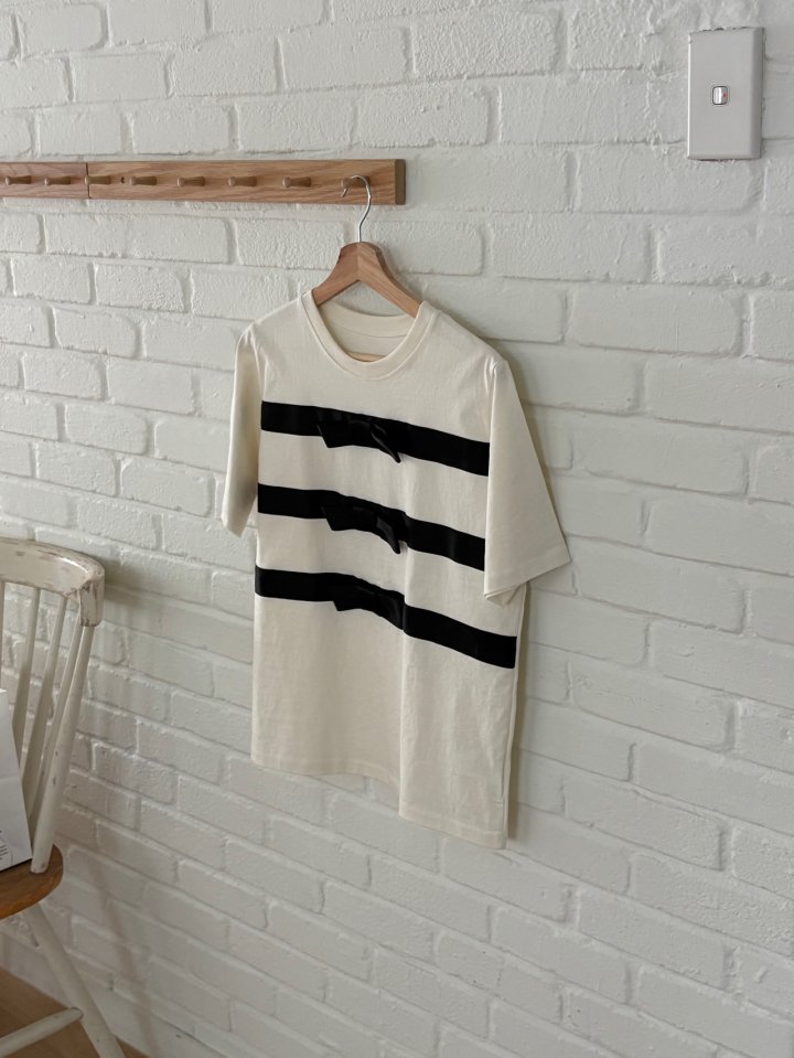 Ohao - Korean Women Fashion - #shopsmall - Bow Tee - 3