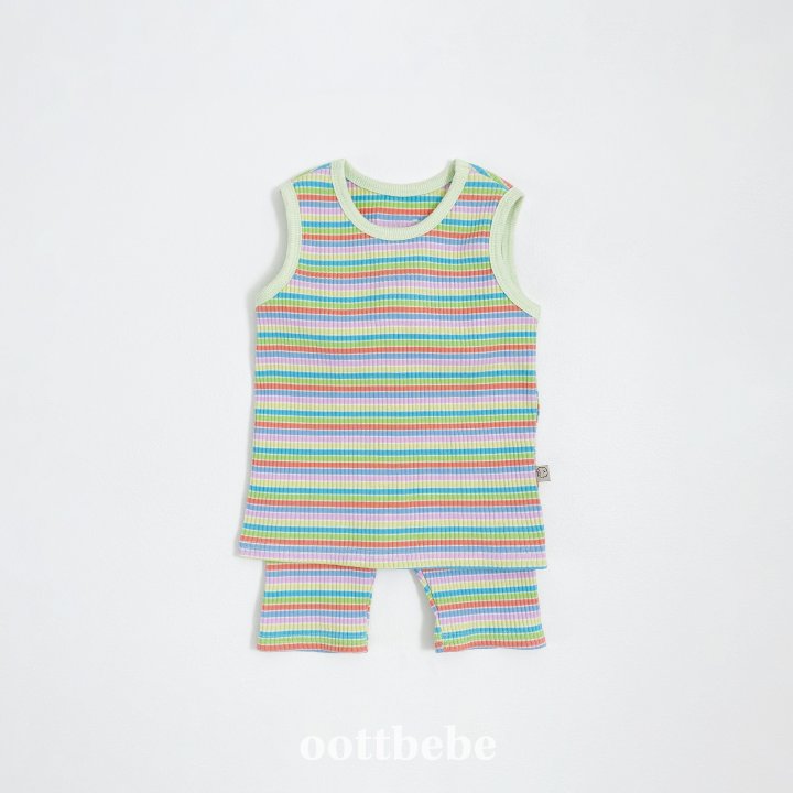 Oott Bebe - Korean Baby Fashion - #babyboutique - Summer Rainbow Easywear - 5