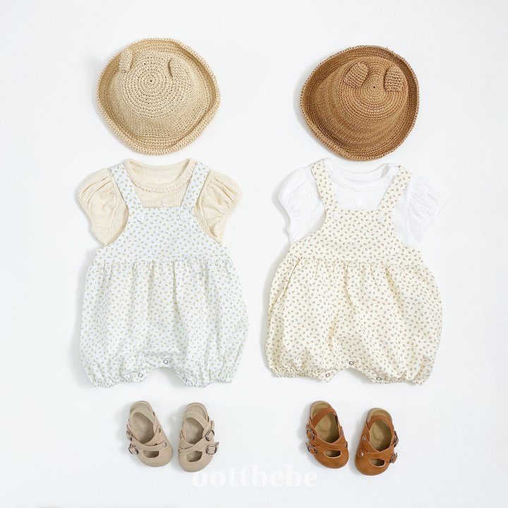 Oott Bebe - Korean Baby Fashion - #babyboutique - Ricotta Balloon Overalls Suit