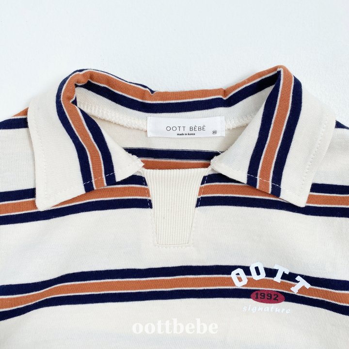 Oott Bebe - Korean Baby Fashion - #babyboutique - Rugby Collar Tee - 9