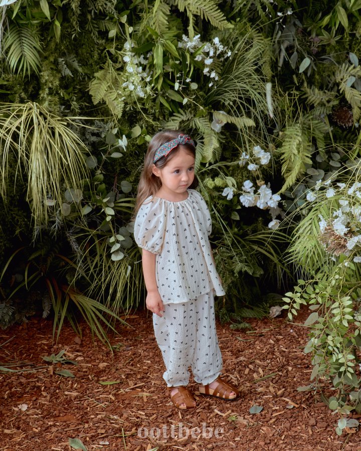 Oott Bebe - Korean Baby Fashion - #babyboutique - Cozy Volume Top Bottom Set - 7