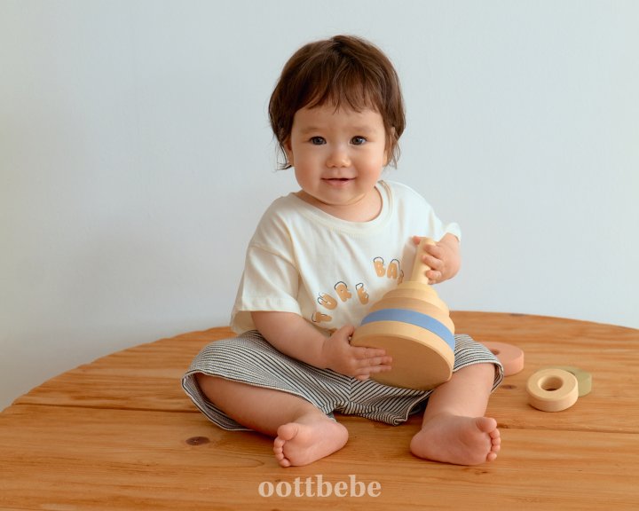 Oott Bebe - Korean Baby Fashion - #babyboutique - Otty Signature Top Bottom Set - 4