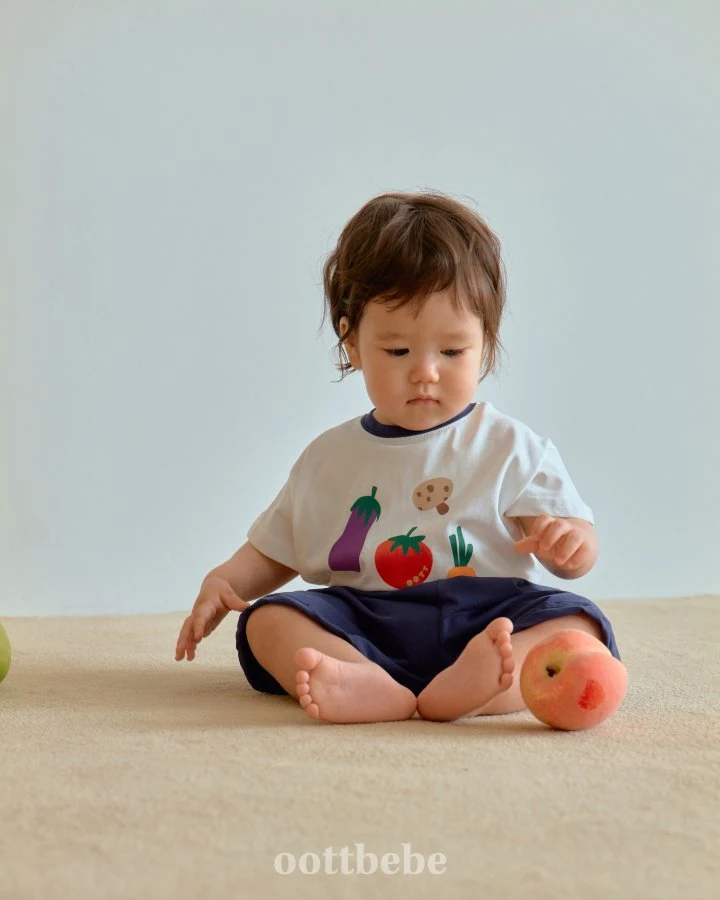 Oott Bebe - Korean Baby Fashion - #babyboutique - Vegetable Market Top Bottom Set - 3