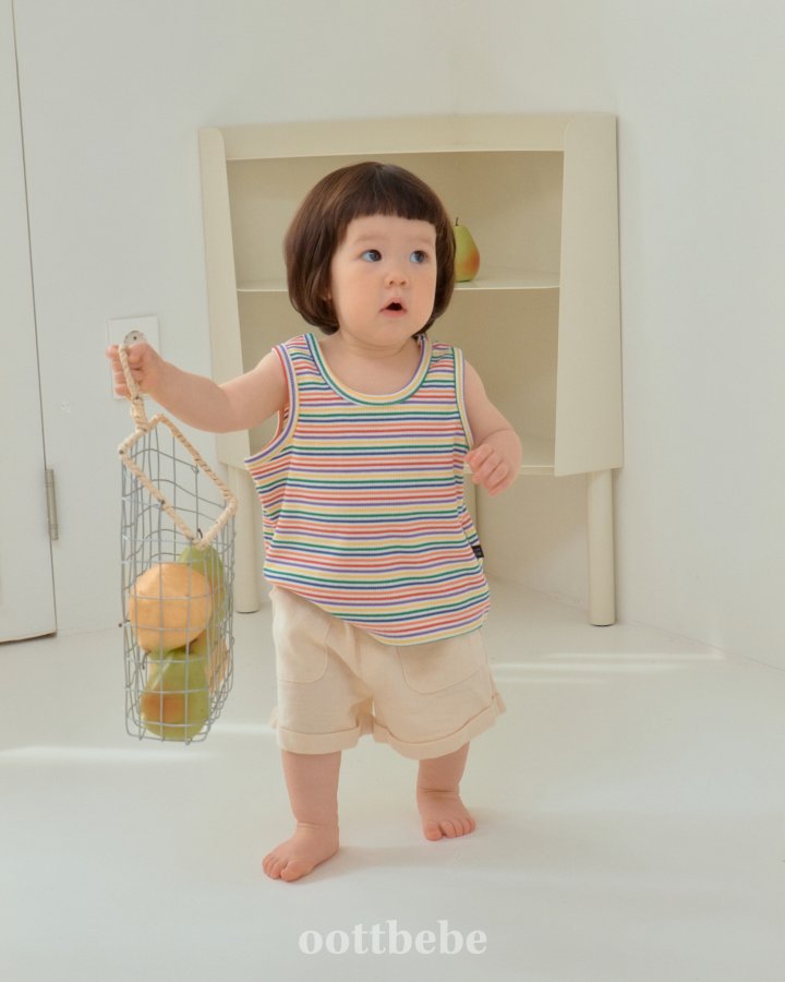 Oott Bebe - Korean Baby Fashion - #babyboutique - Maldives Sleeveless Tee - 11