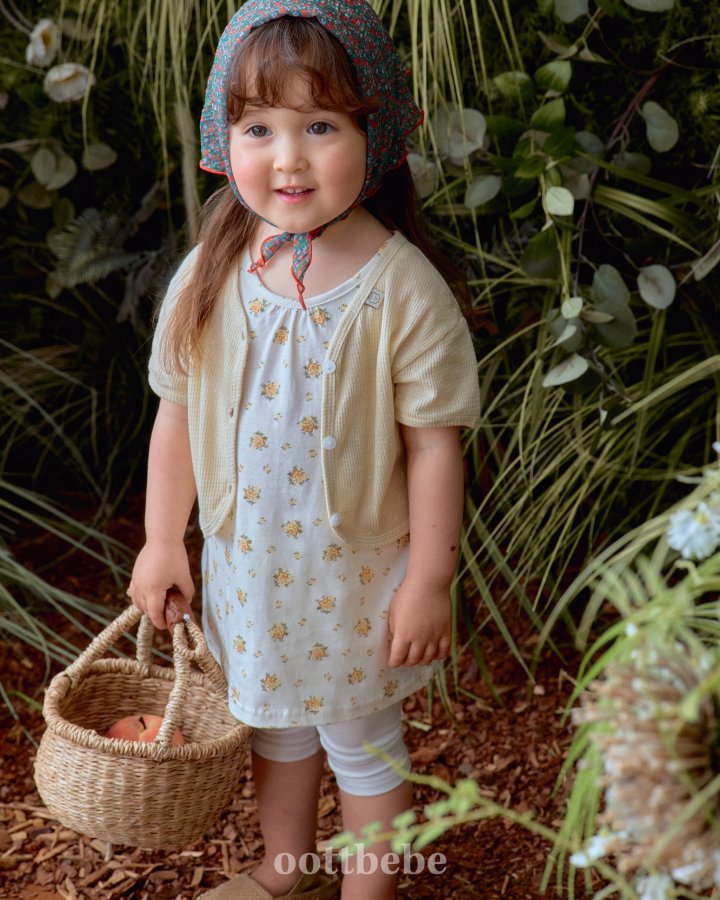 Oott Bebe - Korean Baby Fashion - #smilingbaby - Moana 2-Piece Set (Long Sleeveless + Cardigan) - 4